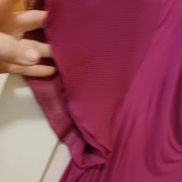 Fuchsia Top with a Cowl Style Neckline - Size 2X - Picture 2 of 4